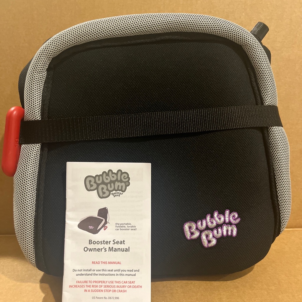 Bubblebum Travel Car Seat Hybrid Design Car Seat Foldable Black